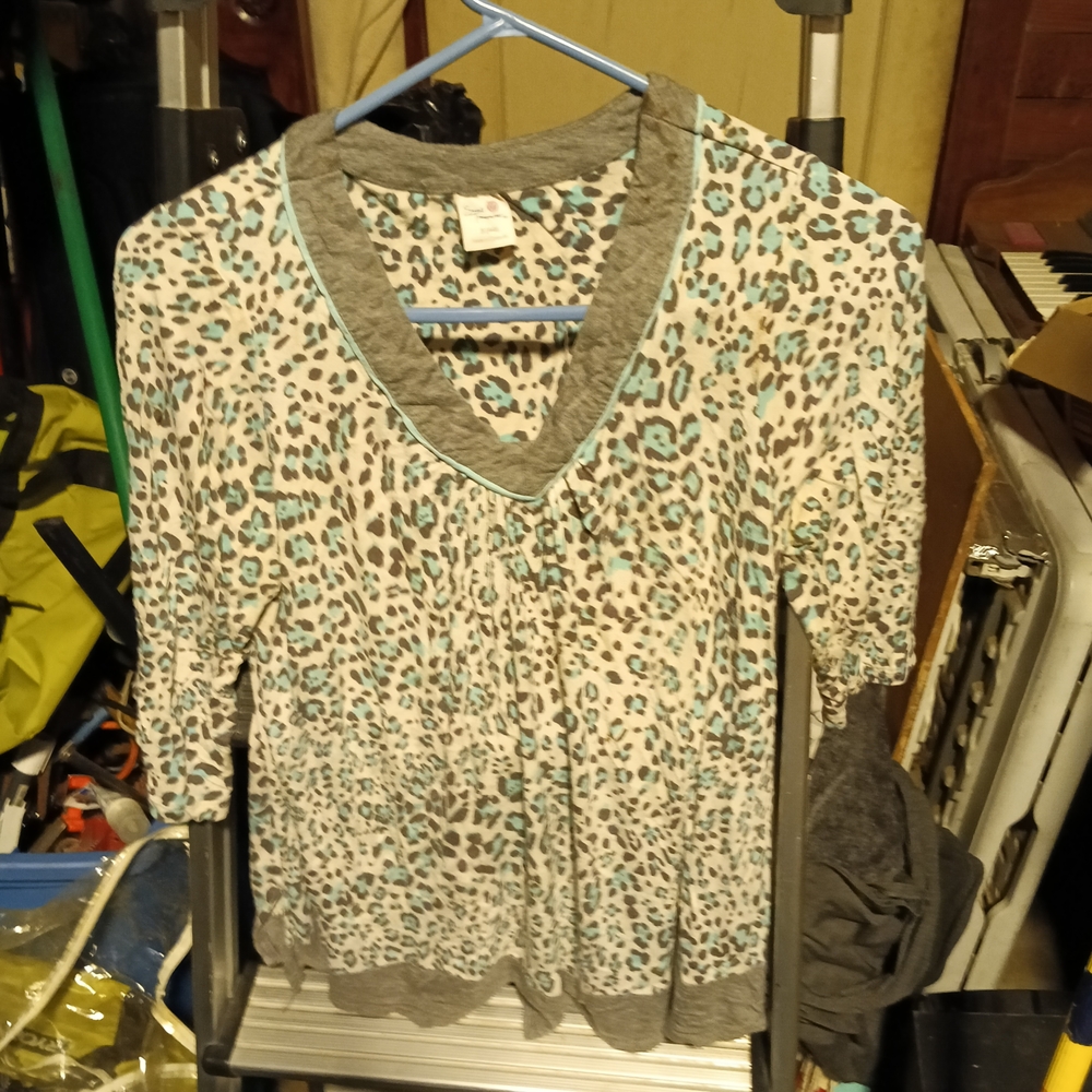 Stylish Leopard Print Blouse